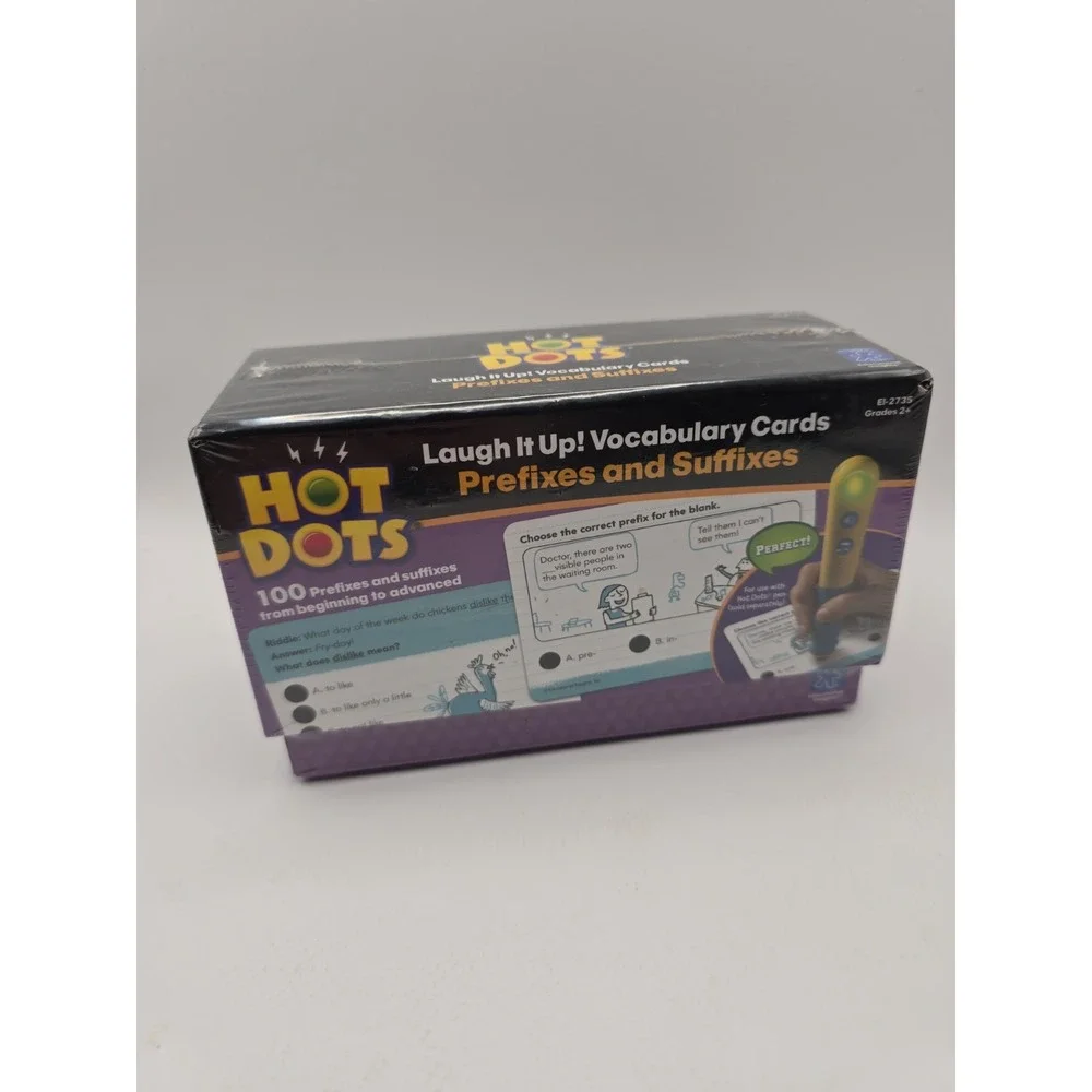 Hot Dots Word Families Phonics Flash Cards 72 Activities Homeschool Grades K-1